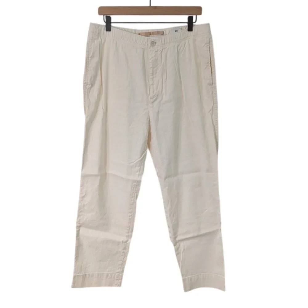 Banana Republic Linen/Cotton Chinos Relaxed Fit Casual Pants